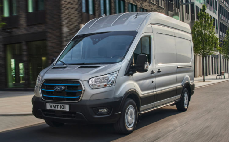 Ford E-Transit Front 2023